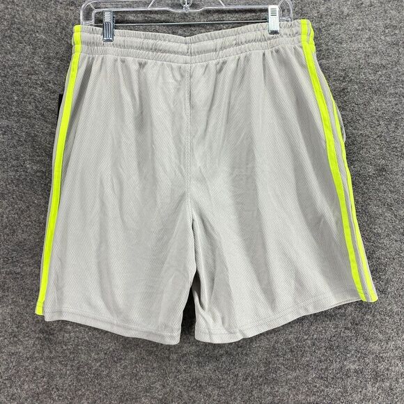 New Essential Elements Activewear Shorts Men L Large Gray High Rise Pull On - Picture 2 of 11
